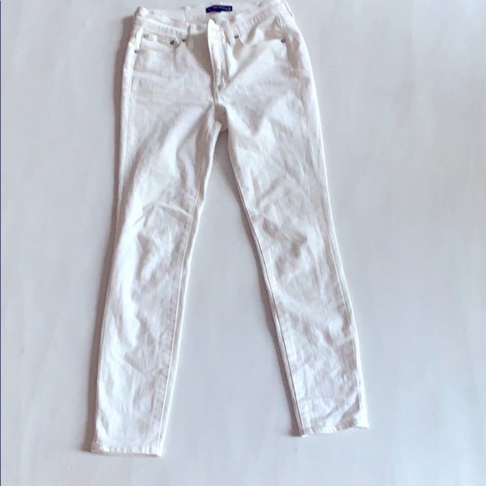 J crew merchantile white jeans High rise
